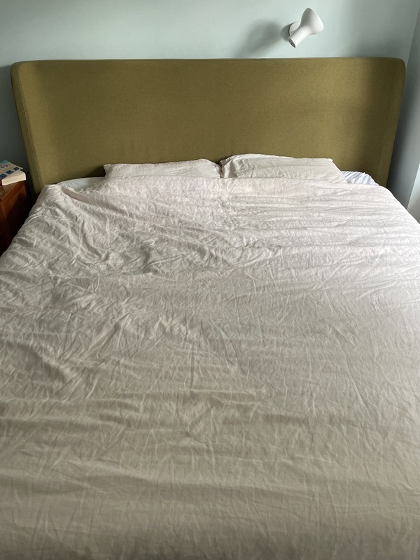 FOR SALE 400 Made Roscoe Super King Size Bed Olive Green