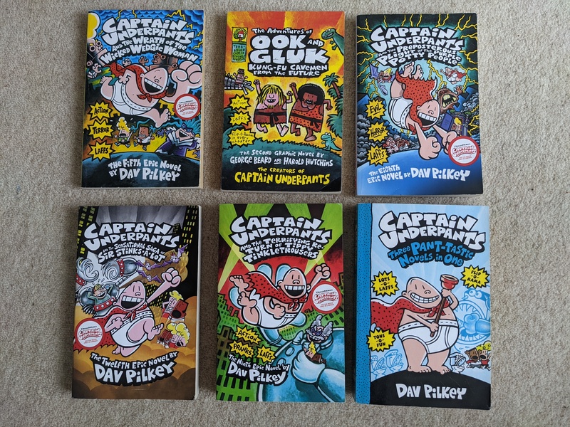 Kids Books: Captain Underpants, David Walliams, Whimpy Kid, Tom Gates ...