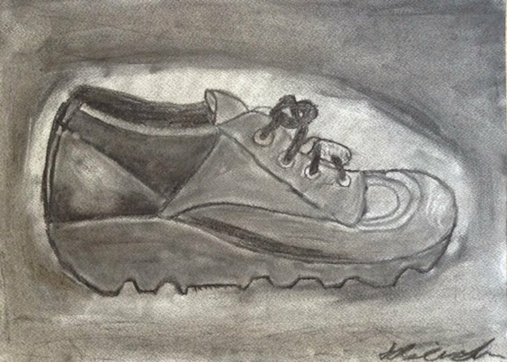 Felix shoe charcoal.JPG