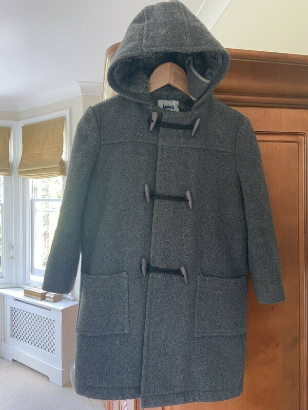 Grey duffle cheap coat kids