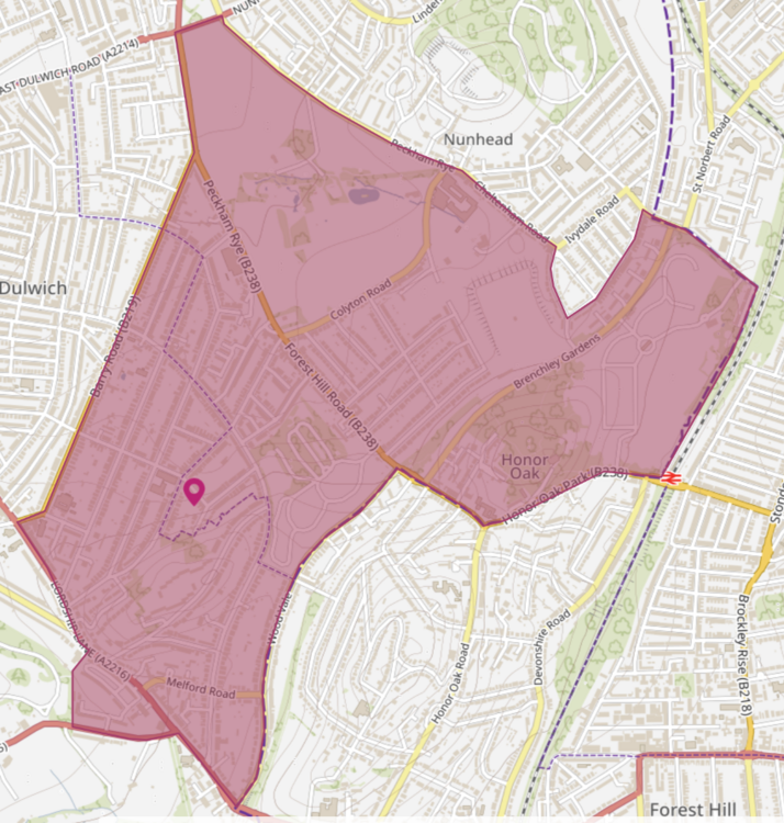 Dulwich Hill CPZ Area.PNG