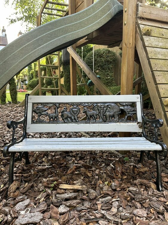 Kids wooden + cast iron bench.jpg