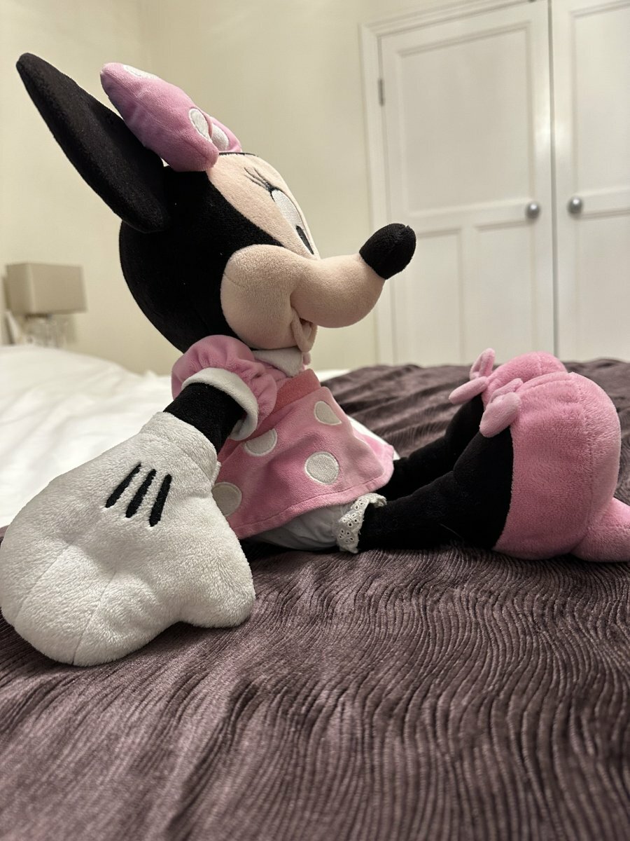 Disney Store Mini Mouse Cuddly Toy - 18 Pink Polka Dot Dress and Bow with  Embroidered Features - Excellent condition - £10 - The Family Room  Classifieds - East Dulwich Forum