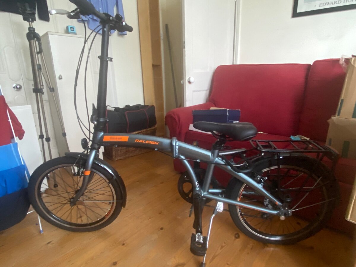 raleigh stowaway 7 folding bike