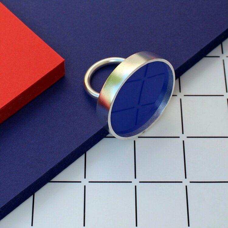 Poppy Norton Circle Ring in Cobalt (styled shot)- lo res.jpg