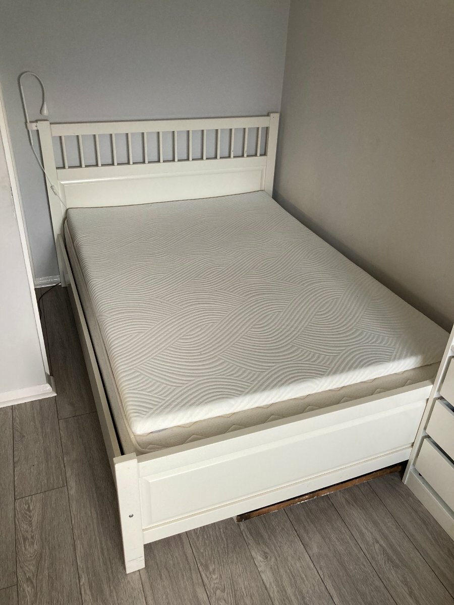 Ikea Hemnes Double Bed Frame and Mattress 100 For Sale Items