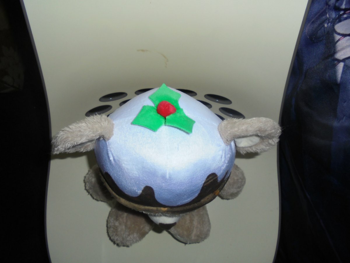 Clintons Christmas Teddy Bear Wearing Christmas Pudding Hat VGC For