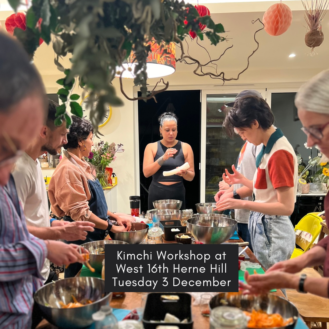Kimchi Fermentation Workshop in Dulwich at West 16th cafe