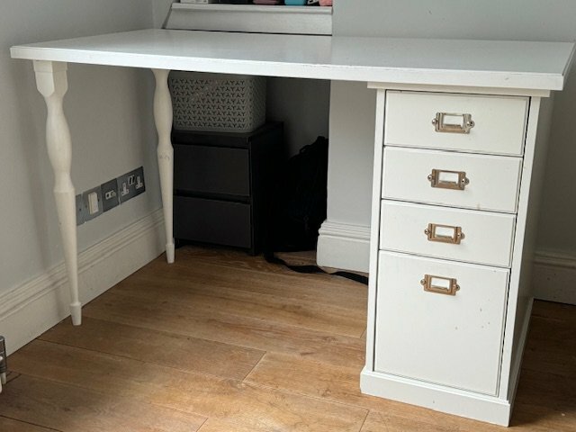 IKEA white desk with drawers For Sale Items Offered East Dulwich Forum