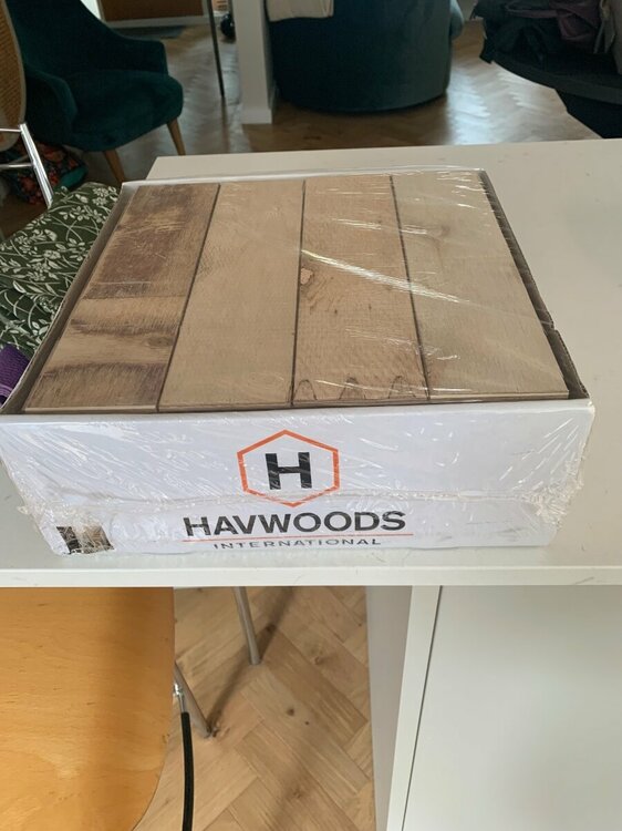 Havwoods Oak Cottage Herringbone Flooring – 5 boxes (3.13m² total), new ...